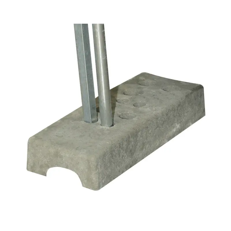 Betonblok voor verkiezingsbord
