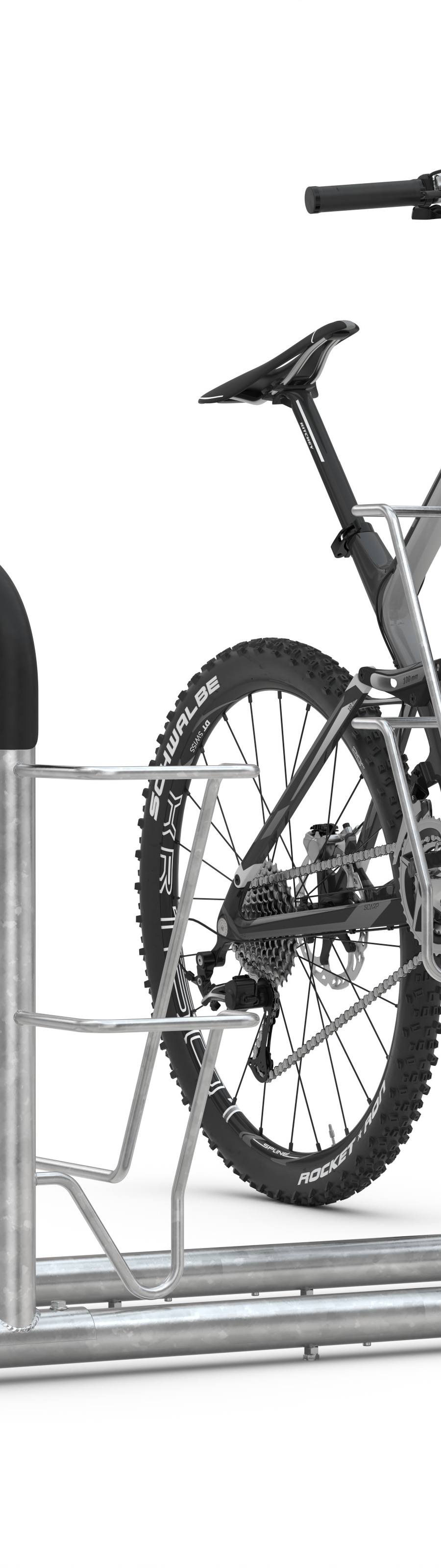 Betonnen ballastblok voor fietsparkeersysteem