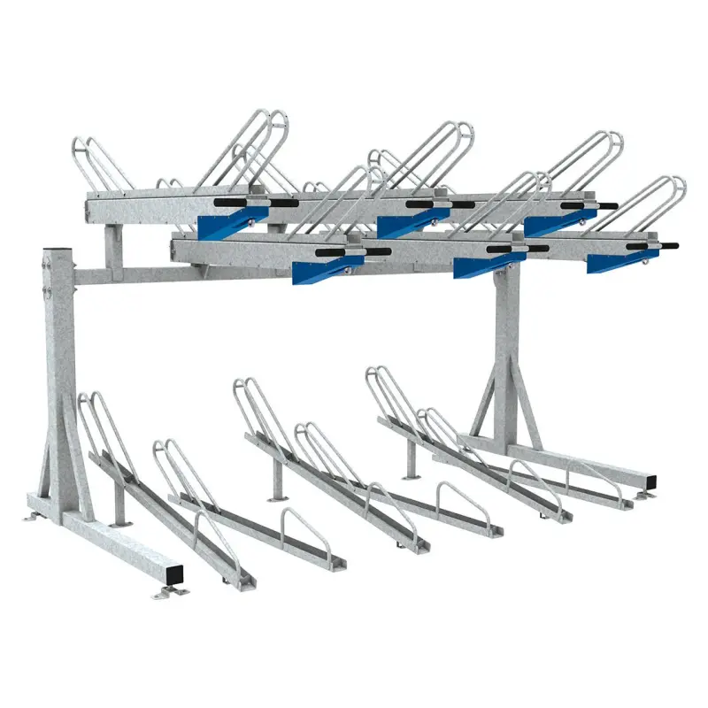 Etagefietsenrek 2 × 6 plaatsen