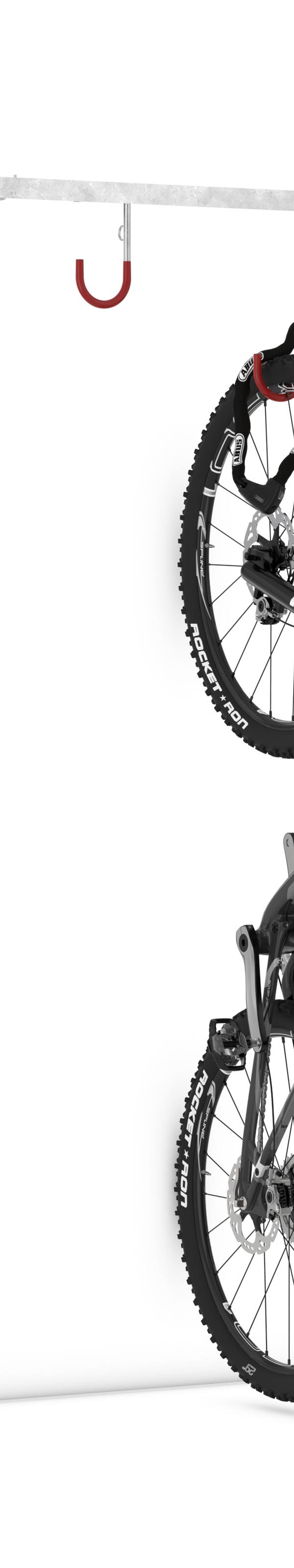Ophangrek voor fietsen in rij