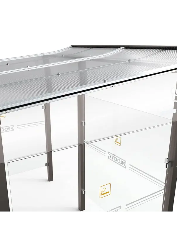Zijdelingse windschermen voor modulair wachthuisje (per paar)