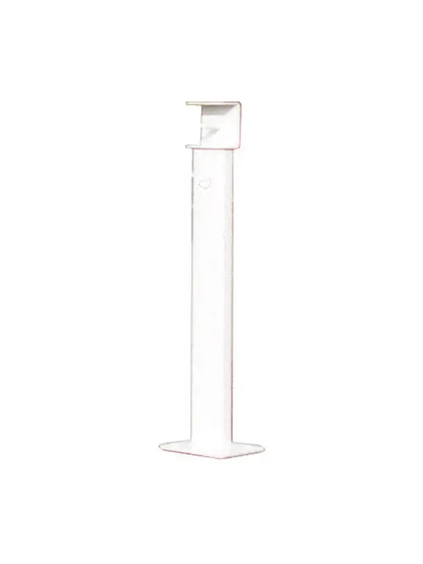 Opvangpaal voor draaibare barrière in open stand