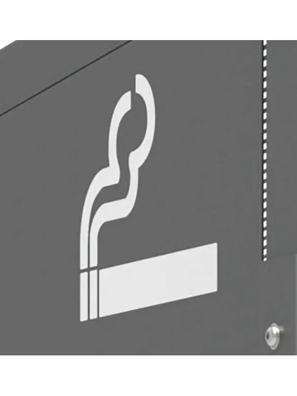 Witte sticker sigarettensymbool (per paar)