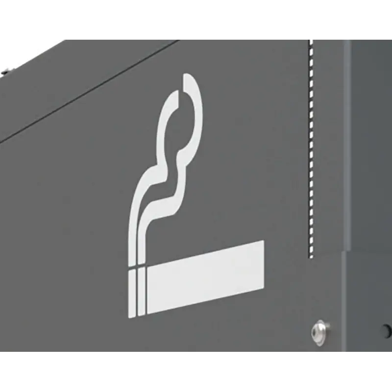 Witte sticker sigarettensymbool (per paar)
