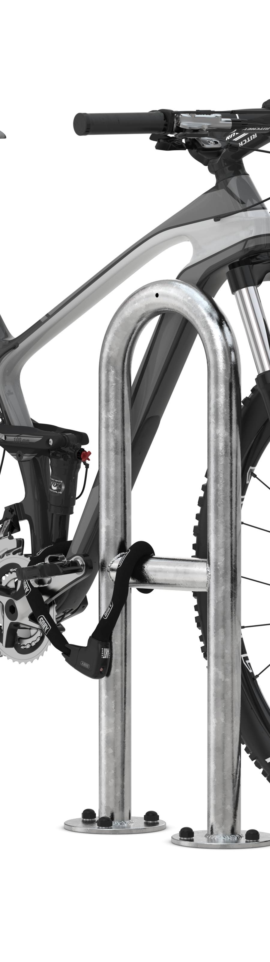 Fietsleunbeugel compact met kniebuis