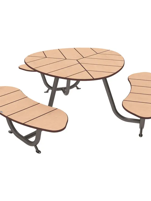 Ronde picknicktafel in compactlaminaat