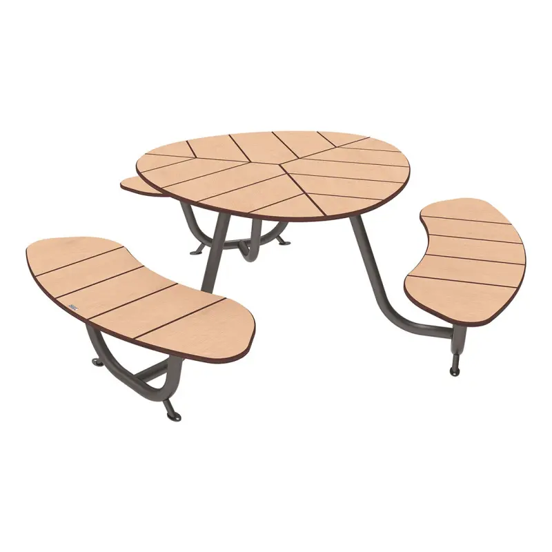Ronde picknicktafel in compactlaminaat