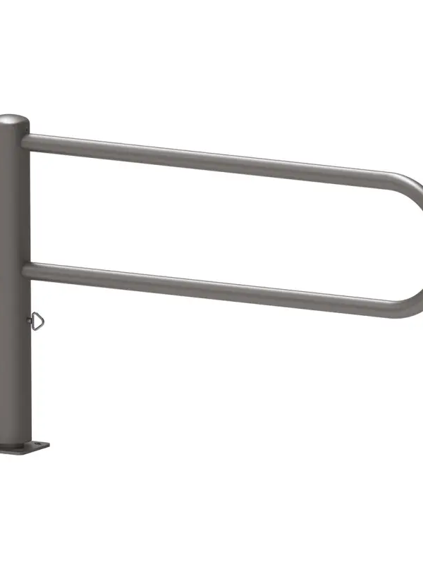 Plaatsingsset voor draaibare barrière 1400-2300 mm, paperclipvorm of decoratief