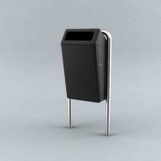 Stalen buitenafvalbak 50 l