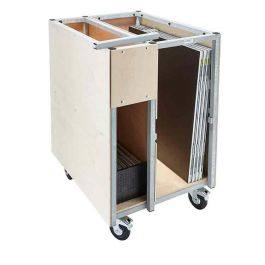 Transportkar voor 10 pop-up estrades