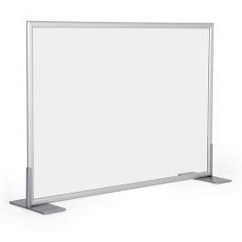 Plexiglas tafelscherm met klemmen
