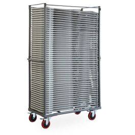 Transportkar voor metalen plooistoelen