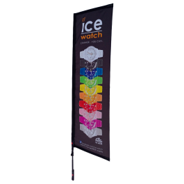 Vervangdoek voor rechthoekige beachflag met spanning