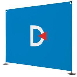 Fotowand met textielspanning