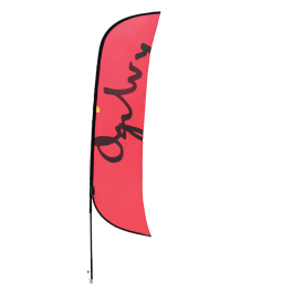 Beachflag vleugelvorm met dubbele spanning