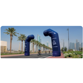 Opblaasbare boog 5 x 1,4 m in pvc