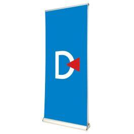 Dubbelzijdige roll-up voor drukke plaatsen