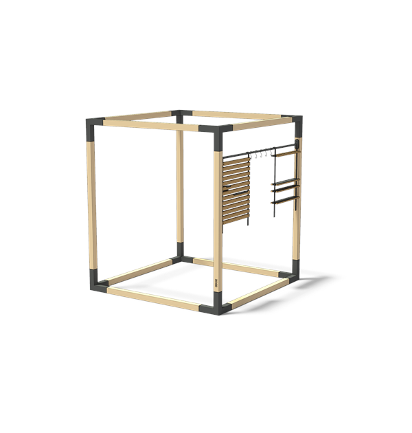 Keukengereihouder voor modulair paviljoen