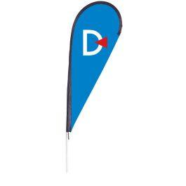 Druppelvormige beachflag, standaard