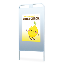 Opslagrek voor verkiezingsborden