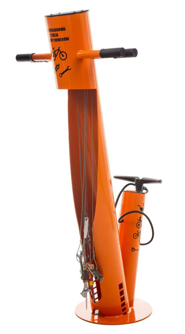 Vrijstaande fietspomp