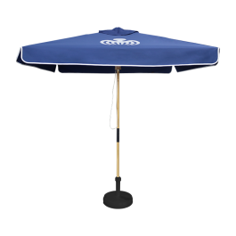 Ronde houten parasol