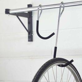 Schuivend fietsophangrek voor 5 fietsen