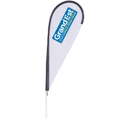 Vervangdoek dubbelzijdig voor druppelvormige beachflag