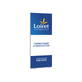 Totem op voet met bedrukking