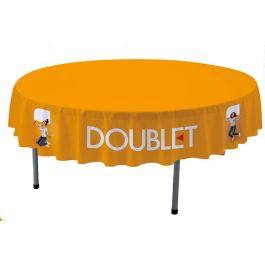 Bedrukt tafelkleed voor ronde tafel