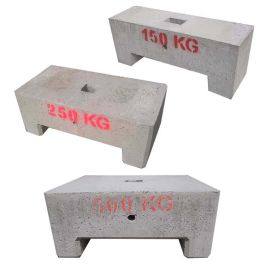 Betonblok 150, 250 of 500 kg voor tentverankering