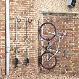 Wandhouder voor 1 fiets met slotmogelijkheid