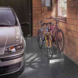 Enkelzijdig fietsenrek hoog-laag met ruime tussenafstand