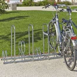 Enkelzijdig fietsenrek hoog-laag met aanleunbeugel