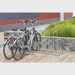 Dubbelzijdig laag fietsenrek met aanleunbeugel