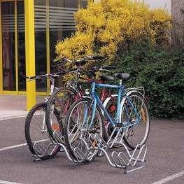 Enkelzijdig fietsenrek hoog-laag met draadbeugels
