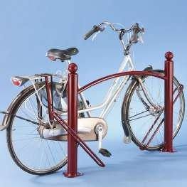 Fietsbeugel voor 2 fietsen, gebogen model