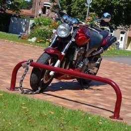 Lage parkeerbeugel voor motoren en fietsen