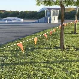 Vlaggetjeskoord voor afbakening 30 m