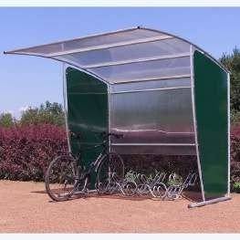 Fietsoverkapping modulair 2,2 m, ook als wachthuisje
