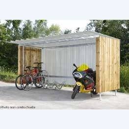 Overkapping voor fietsen en motoren met metalen dak