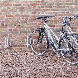 Fietshouder met wielklem voor wandmontage