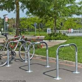Fietsbeugel voor 2 fietsen met rubberen beschermers