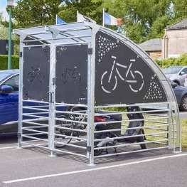 Afsluitbare fietsenberging 6 fietsen