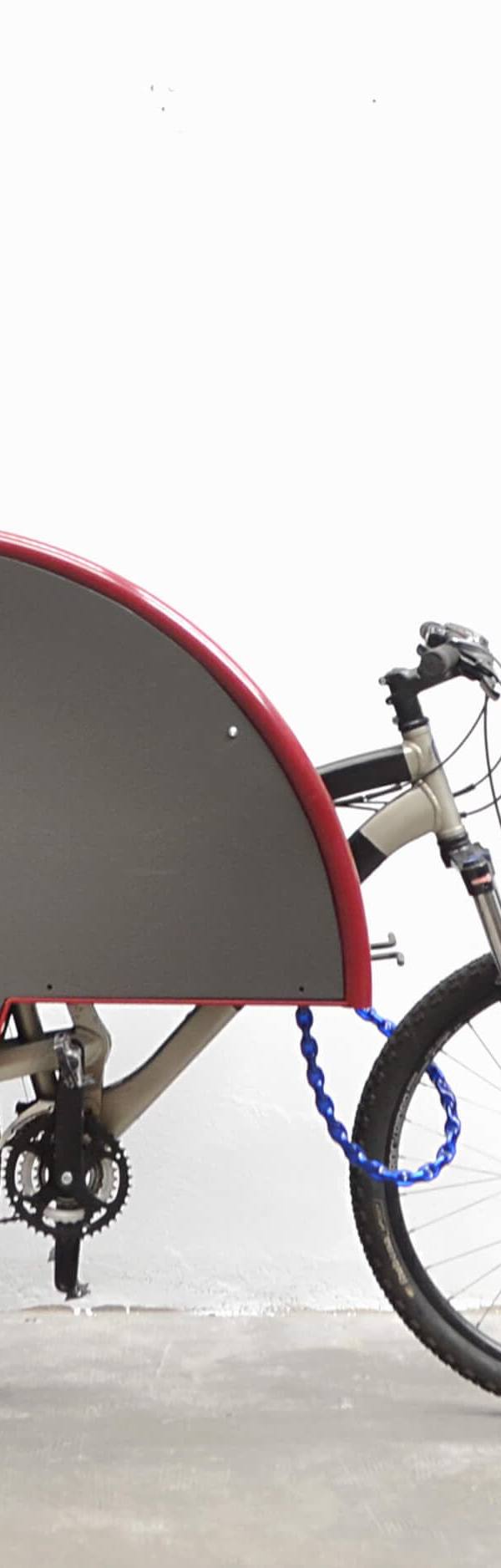 Beveiligde fietsparking, open uitvoering
