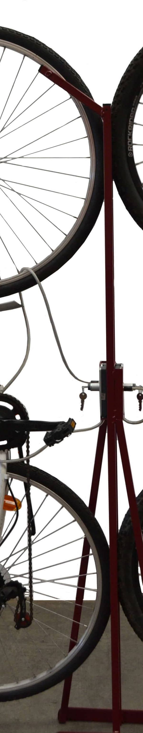 Fietsrek 2 plaatsen met slot