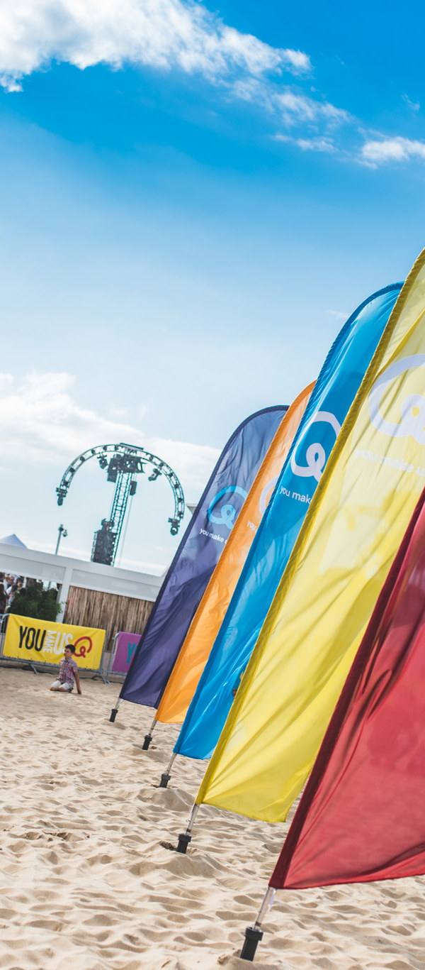 Beachflag (digitaal bedrukt)