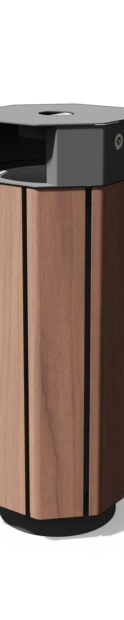Compacte afvalbak 38 l (hout of composiet)