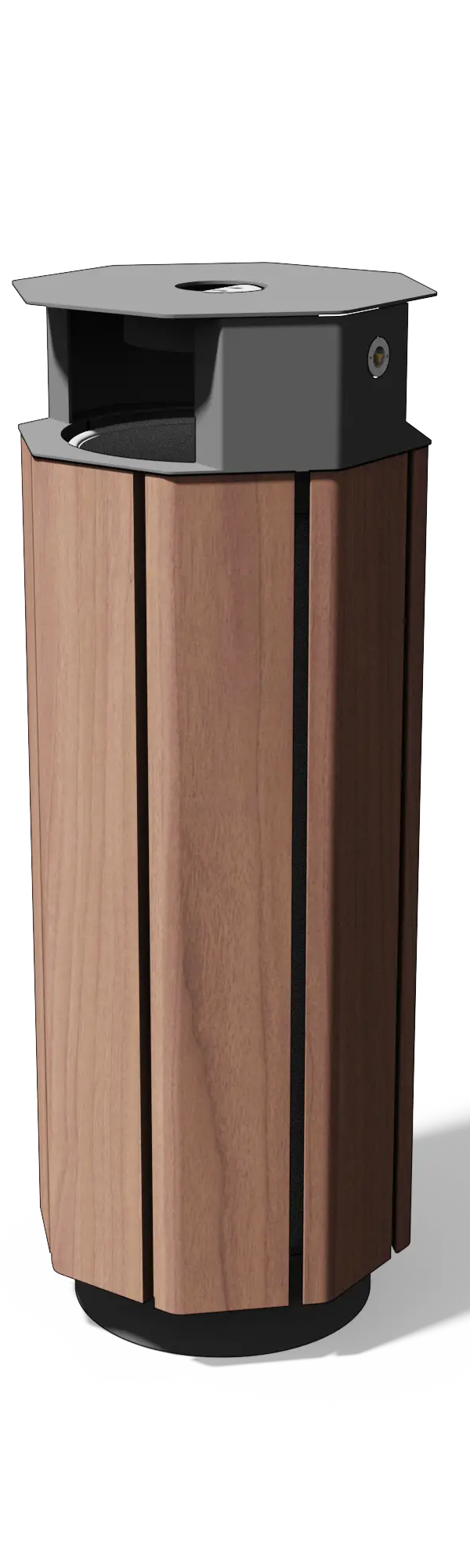 Compacte afvalbak 38 l (hout of composiet)