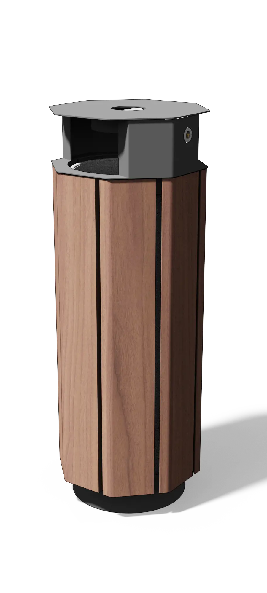 Compacte afvalbak 38 l (hout of composiet)